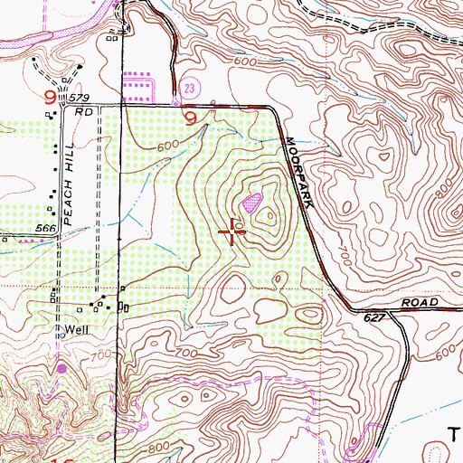 Topographic Map of Monte Vista Nature Park, CA