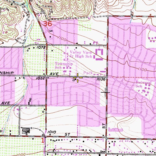 Topographic Map of Church of Jesus Christ in the Americas, CA