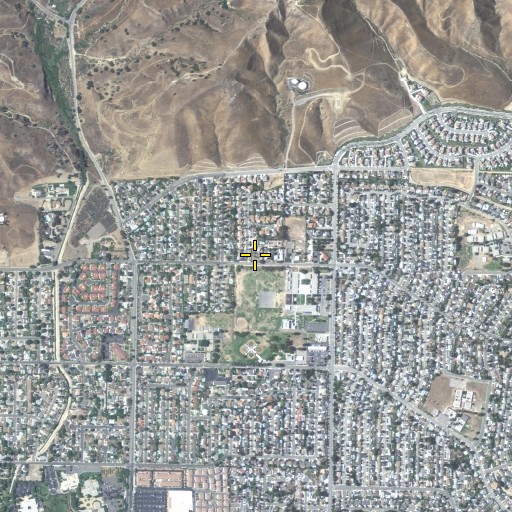 Aerial/Satellite Image of First Christian Church of Simi Valley, CA