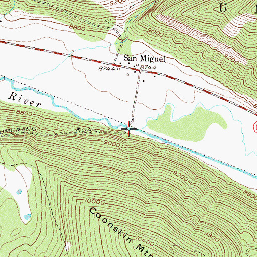 Topographic Map of Cornet Creek, CO