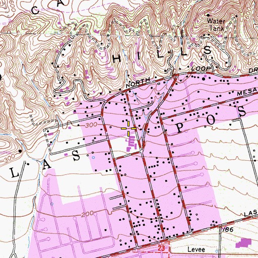 Topographic Map of Calvary Assembly of God Church, CA