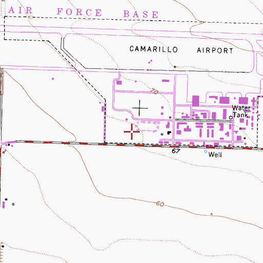 Topographic Map of Freedom Park, CA