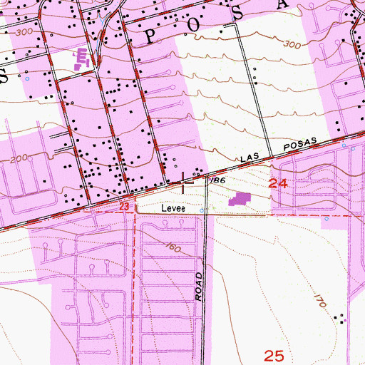 Topographic Map of Camarillo Christian Church, CA