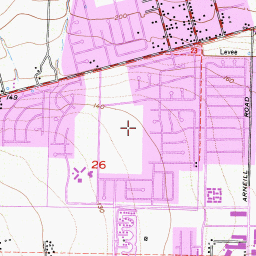 Topographic Map of El Descanso Elementary School, CA