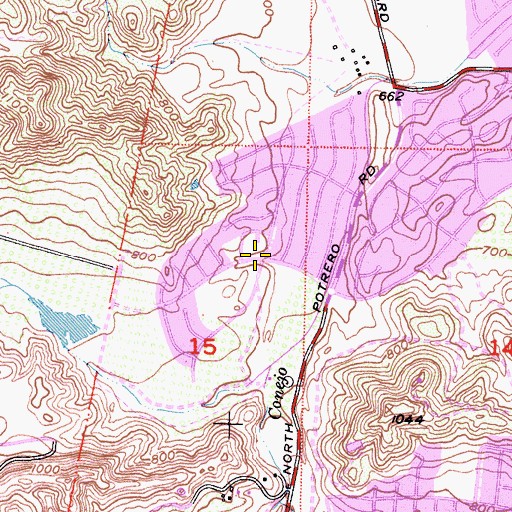 Topographic Map of Christ the King Lutheran Church, CA