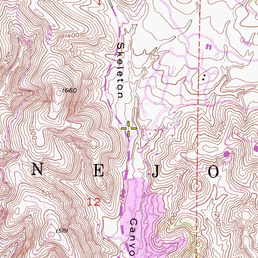 Topographic Map of North Ranch Area Community Center, CA