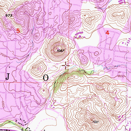 Topographic Map of Conejo Community Park, CA