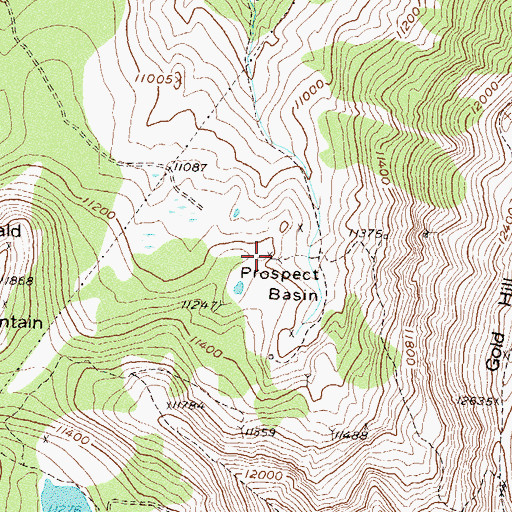 Topographic Map of Prospect Basin, CO