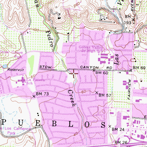 Topographic Map of Beth Messiah Congregation, CA