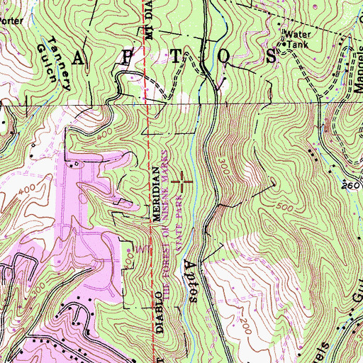 Topographic Map of Terrace Trail, CA