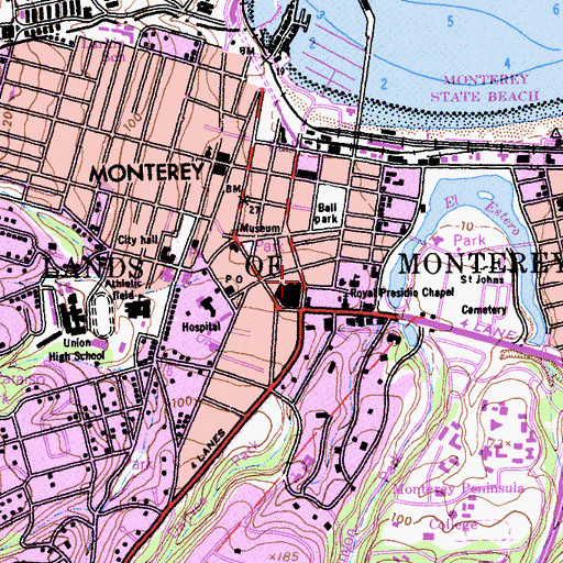 Topographic Map of Casa Madariaga, CA