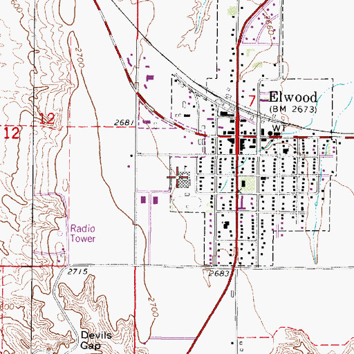 Topographic Map of Christian Church, NE