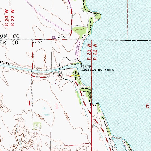 Topographic Map of Inlet Area Campground, NE