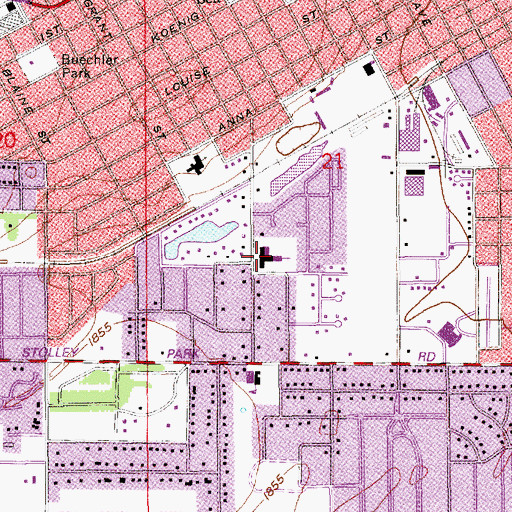 Topographic Map of Saint Pauls Lutheran Church, NE