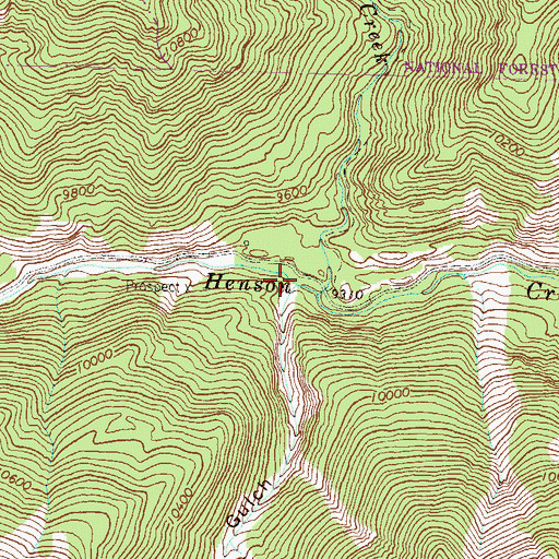 Topographic Map of Owl Gulch, CO