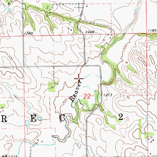 Topographic Map of Precinct Two, NE