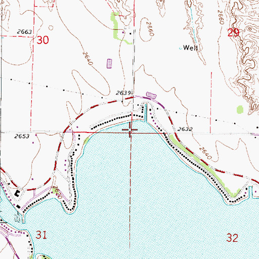 Topographic Map of North Cove, NE