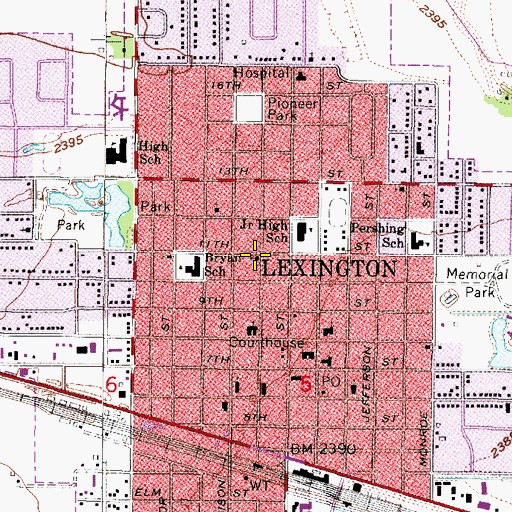 Topographic Map of Northside Church of Christ, NE
