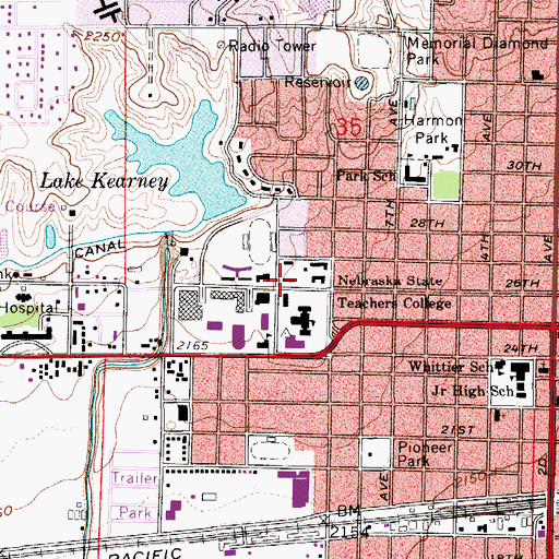 Topographic Map of Ludden Hall, NE