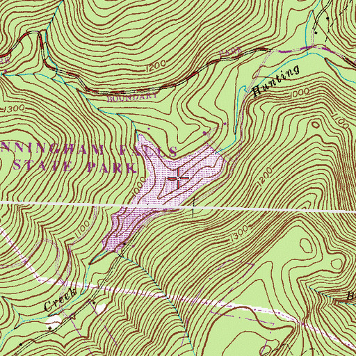 Topographic Map of Hauver Branch, MD