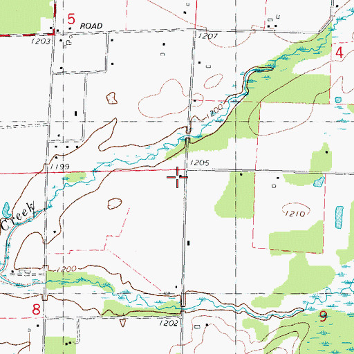 Topographic Map of Lyons School (historical), WI