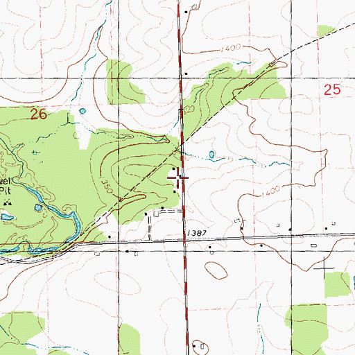 Topographic Map of Wright School (historical), WI