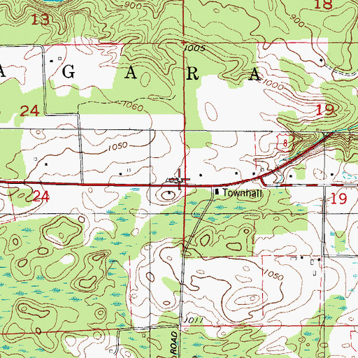 Topographic Map of Moreau School (historical), WI