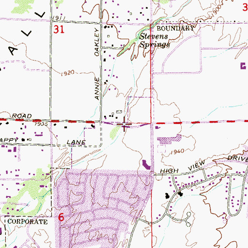 Topographic Map of Whitney, NV