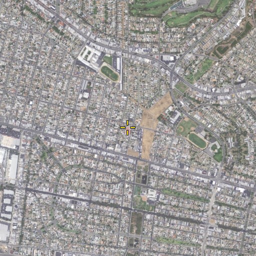 Aerial/Satellite Image of First Southern Baptist Church of East Los Angeles, CA