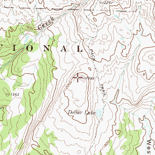 Topographic Map of Lime Mesa, CO