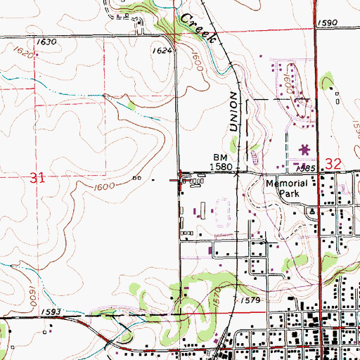 Topographic Map of Taylor Creek Pet Farm, NE