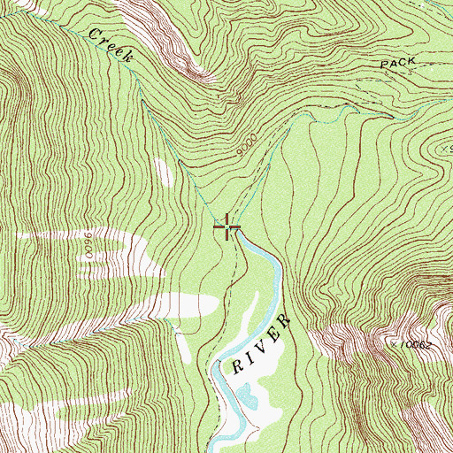 Topographic Map of Porcupine Creek, CO