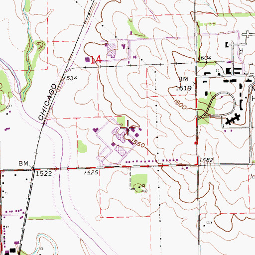 Topographic Map of Utility Line Building, NE