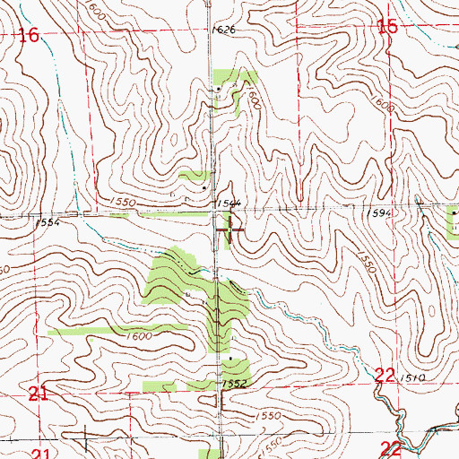 Topographic Map of Township of Brenna, NE