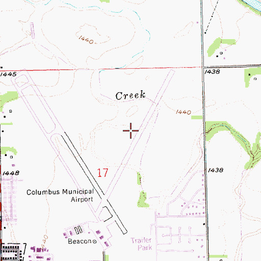 Topographic Map of Platte County Fairgrounds, NE