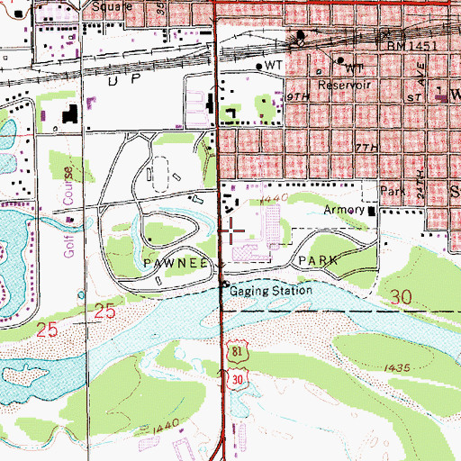 Topographic Map of Memory Meadows, NE