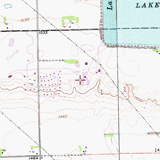 Topographic Map of West Education Center, NE