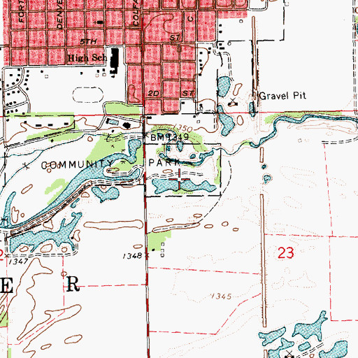 Topographic Map of South Park, NE