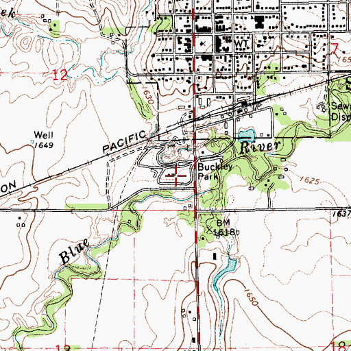 Topographic Map of Don E Nordberg Field, NE