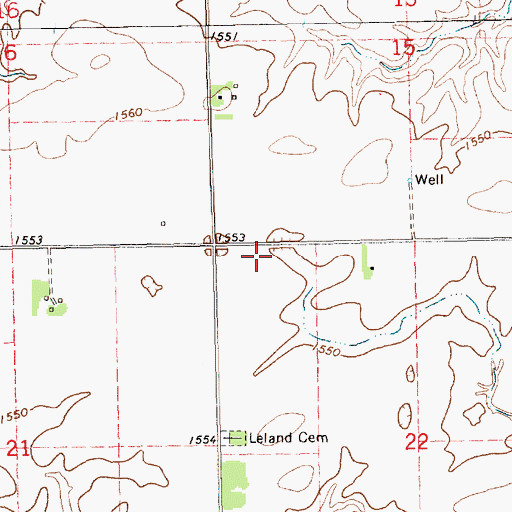 Topographic Map of Township M, NE