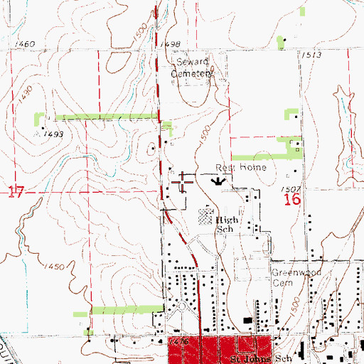 Topographic Map of Sundermann Home West, NE