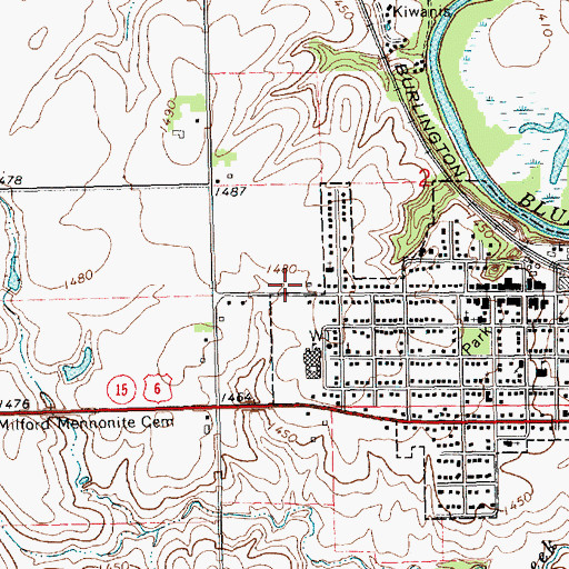 Topographic Map of Integrated Health Services, NE