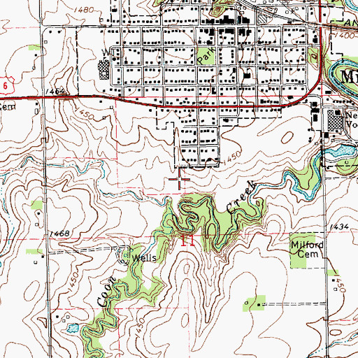Topographic Map of South Park, NE