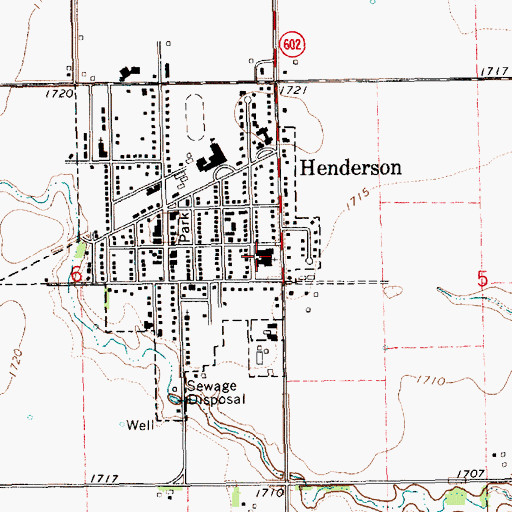 Topographic Map of Bethesda Mennonite Church, NE