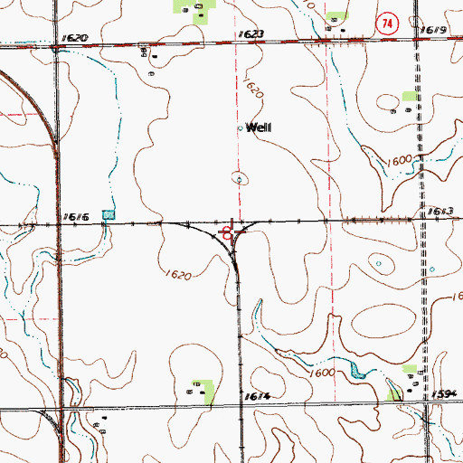 Topographic Map of East Strang Junction, NE