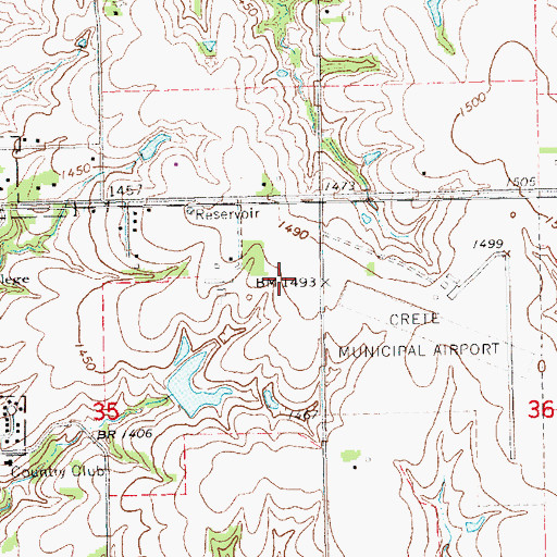 Topographic Map of Boswell Observatory, NE