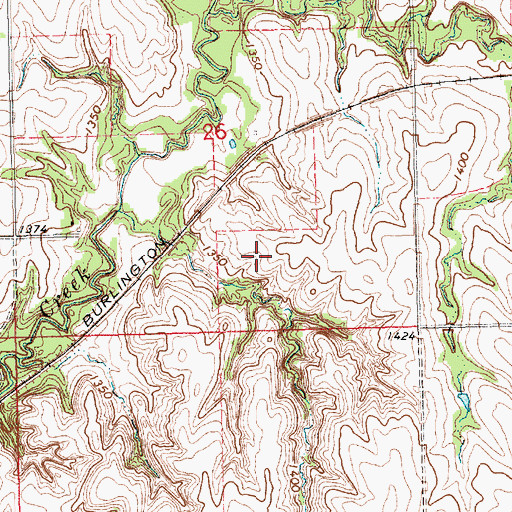 Topographic Map of Rock Creek Station State Recreation Area, NE