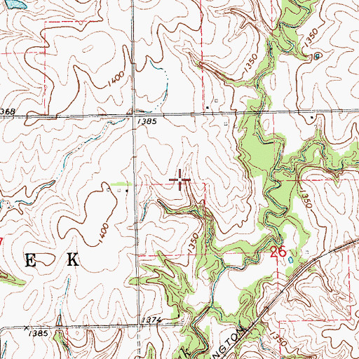 Topographic Map of Rock Creek Station Trails, NE