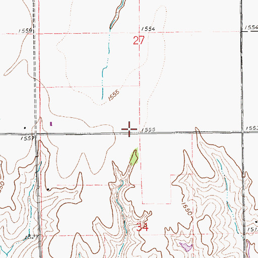 Topographic Map of Bussell School (historical), NE
