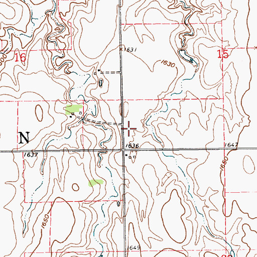 Topographic Map of Township of Byron, NE